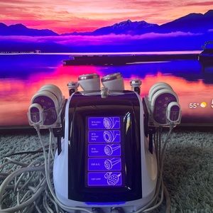 S-Shape 6 In 1 Ultrasound 30K Cavitation Vacuum RF Lipo Laser Slimming machine